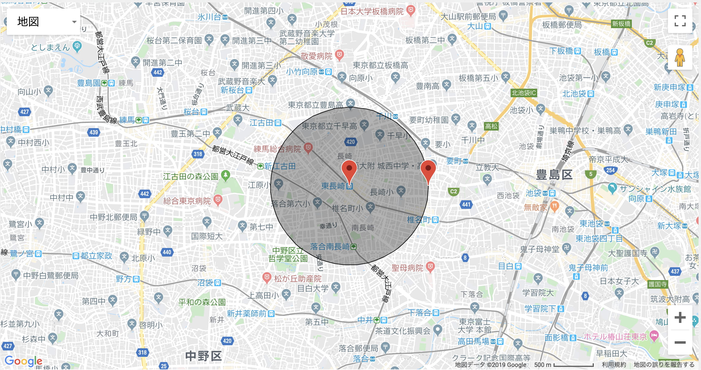 東長崎_map