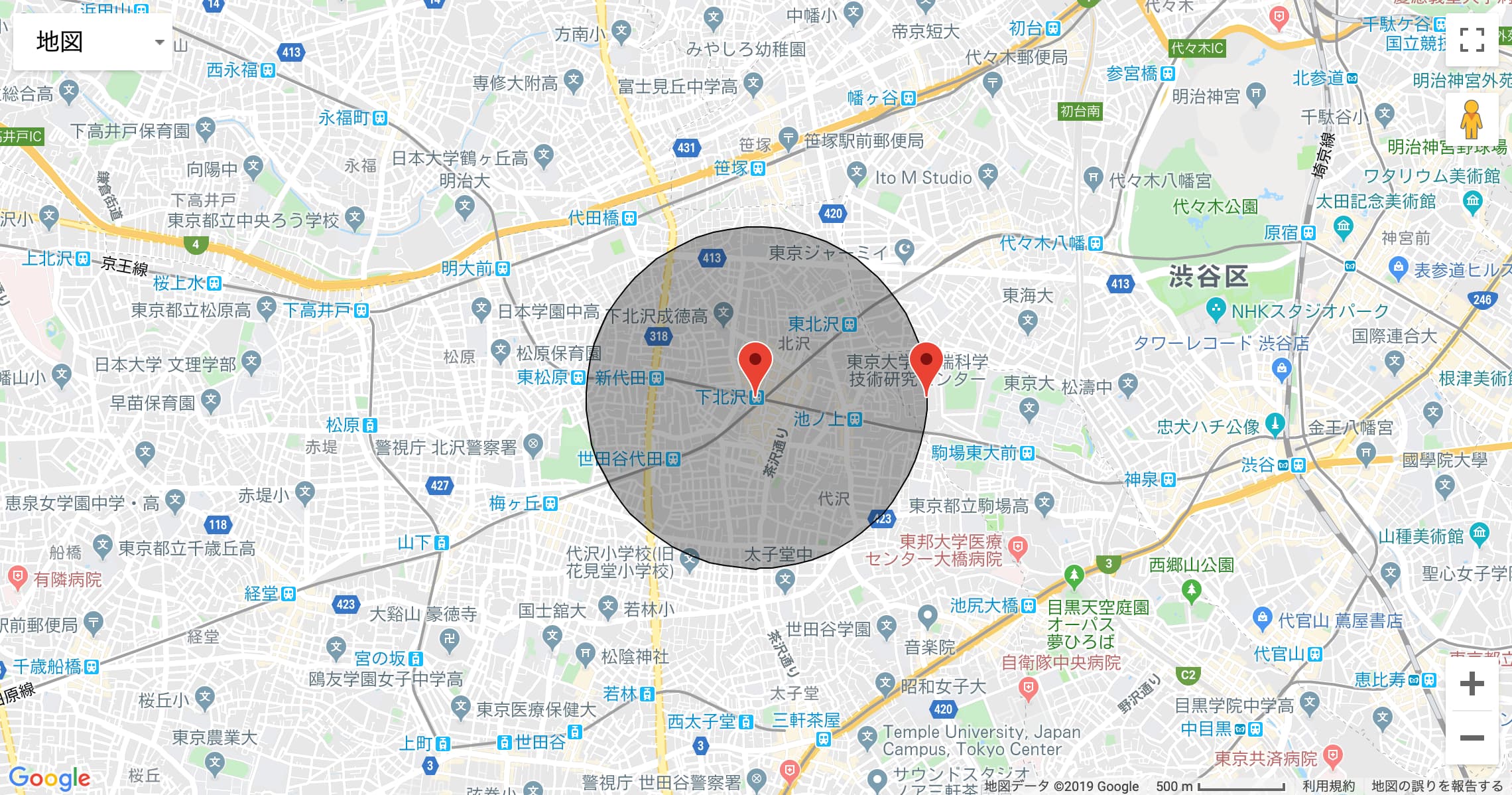 下北沢_map