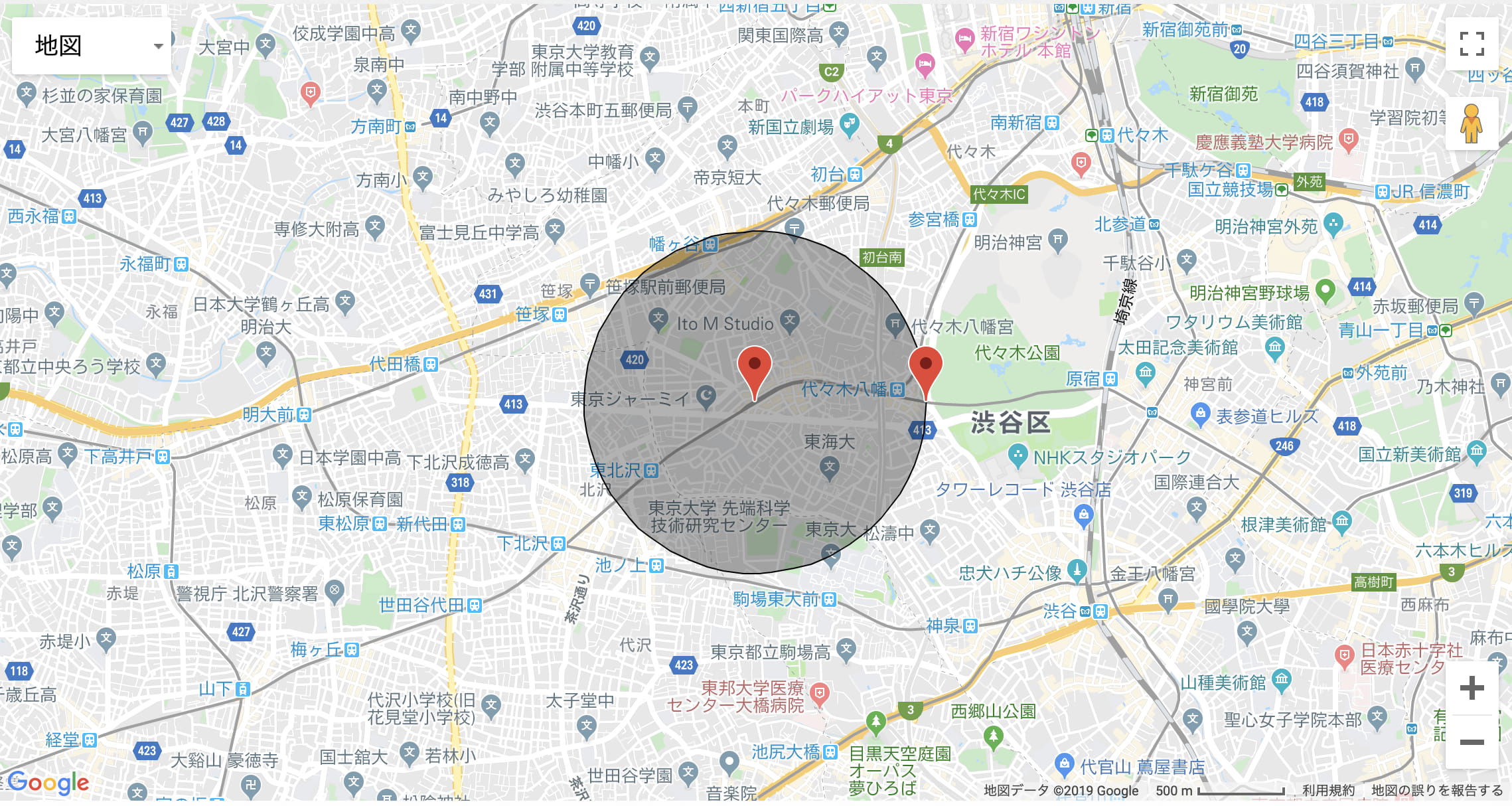 代々木上原_map