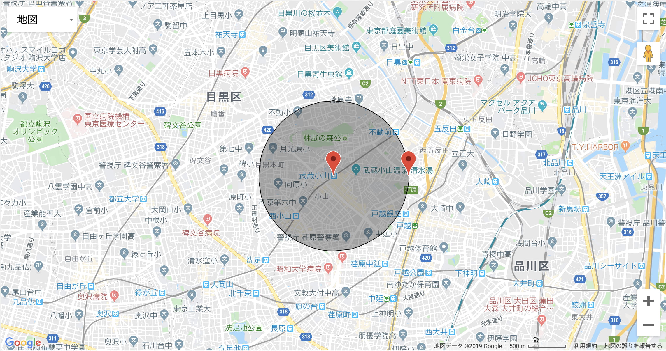 武蔵小山_map