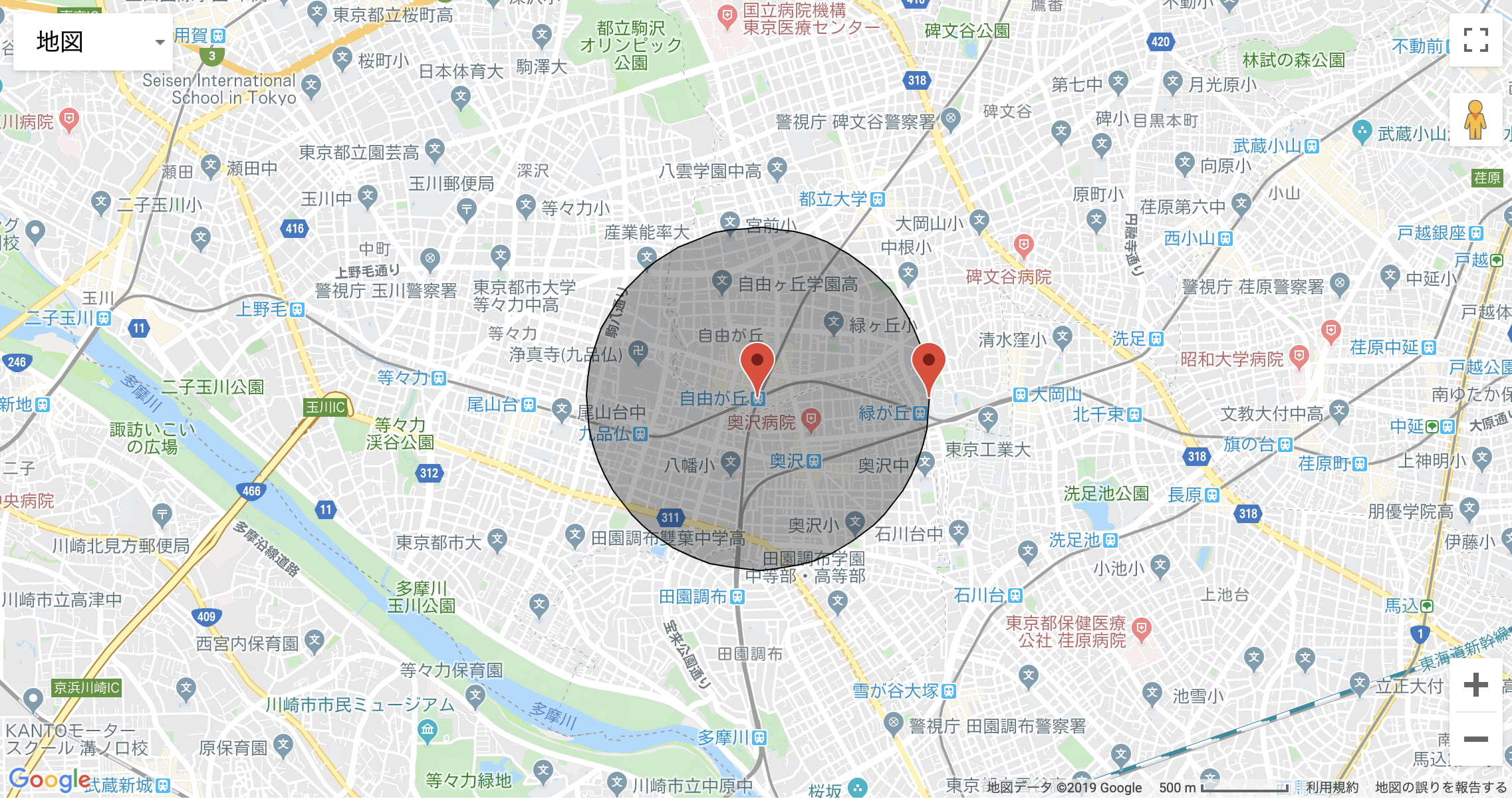 自由が丘_map