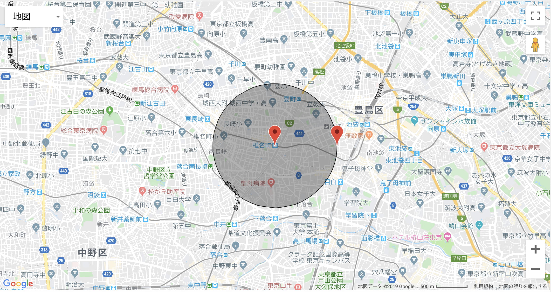 椎名町_map